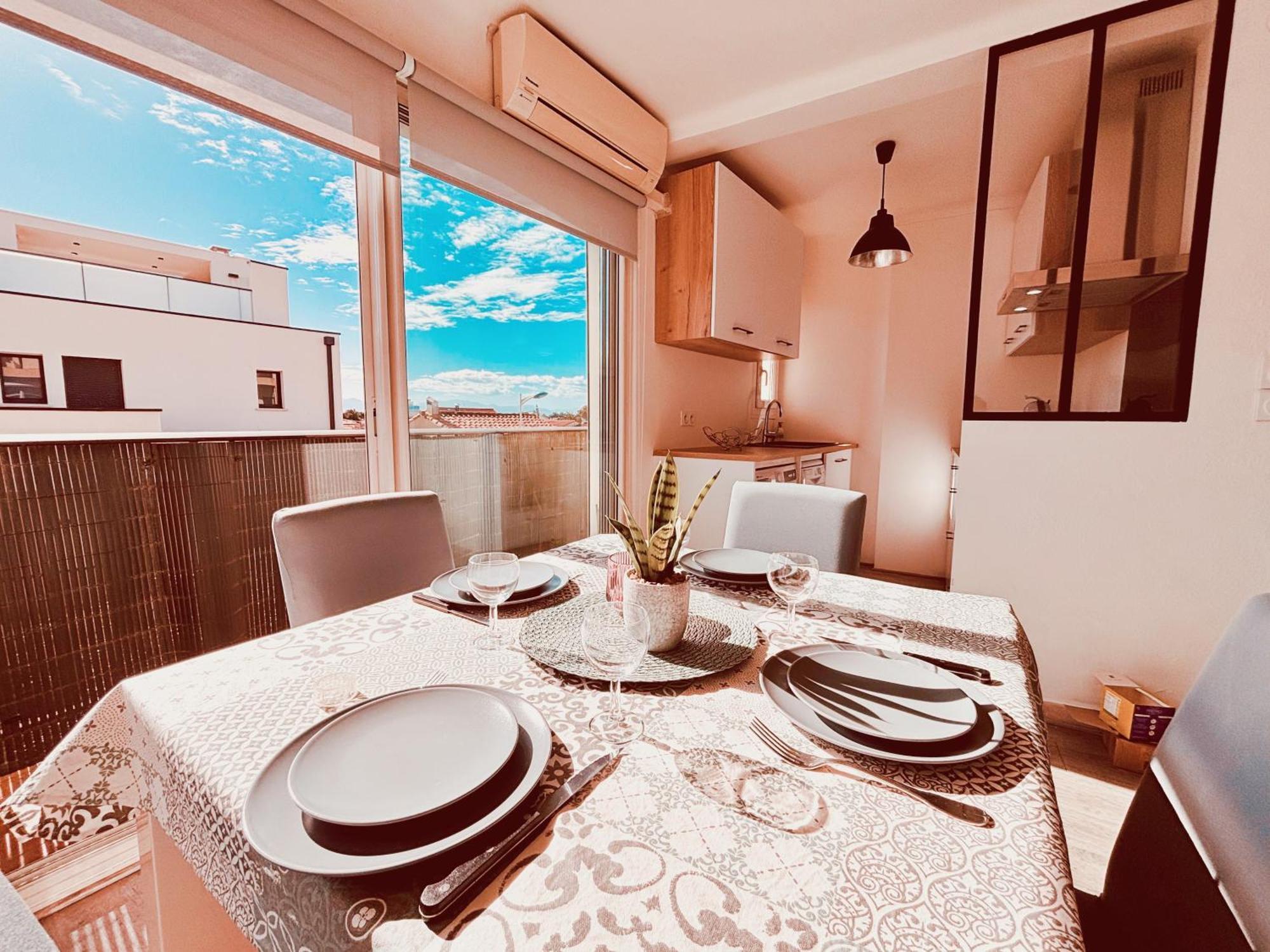 T3 Paisible Tres Proche Plage Canet-en-Roussillon Bagian luar foto
